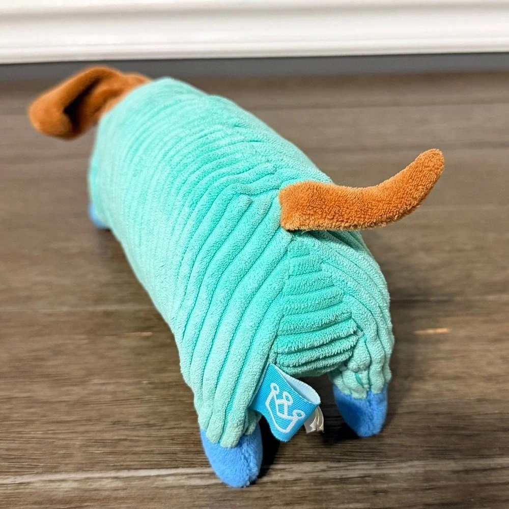Manhattan Toy Teal Corduroy Space Dachshund Wiener Dog‎ Plush